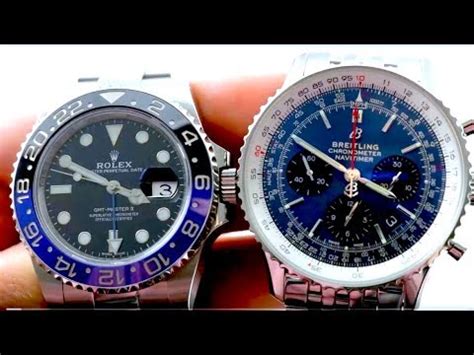 ROLEX GMT Master II Batman vs BREITLING Navitimer 